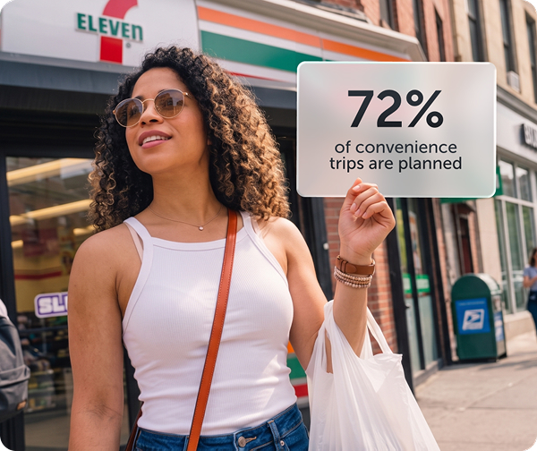 Woman shopping at 7-Eleven