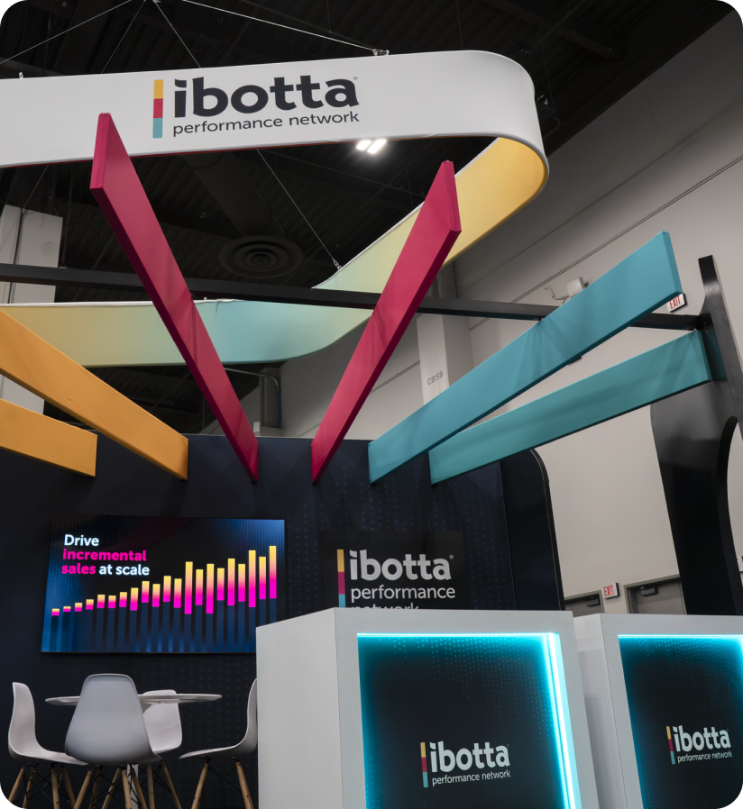 Ibotta Performance Network booth at Groceryshop